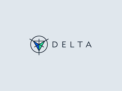 Delta Logo branding design flat logo type typography vector