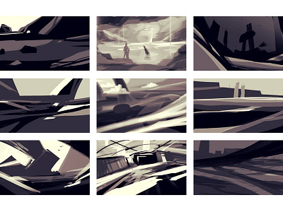 Concept Art Environment Thumbnails