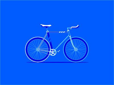 Road Bicycle Illustration bicycle bike flat illustration vector