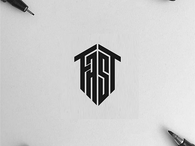FAST monogram logo branding clothing designer fast logo icon identity illustration lettering logo logo design logos minimal logo monogram symbol typography vector