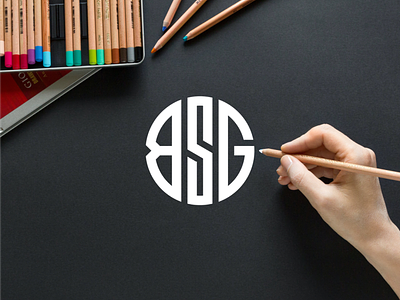 BSG monogram logo apparel brandingidentity bsg logo clothing icon illustration lettering logo logo design logos logotype minimal logotype monogram symbol typography