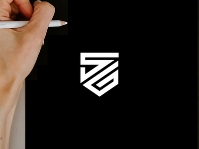 SG monogram logo design