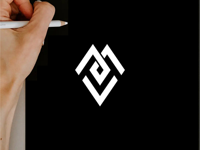 MV monogram logo apparel branding clothing design icon illustration lettering logo logo design logos minimal logo monogram mv logo typography ui