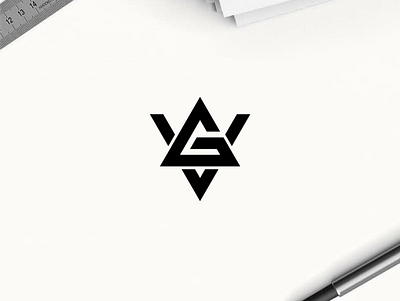 GV monogram logo apparel branding clothing design graphic design gv logo icon illustration lettering logo logo design logos minimal logo monogram typography ui