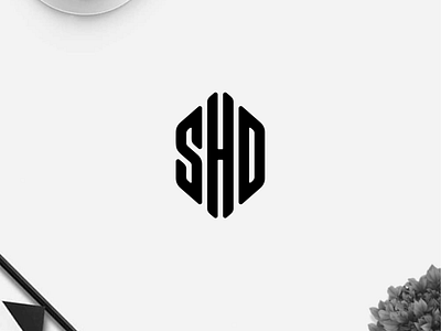 SHD monogram logo branding clothing design graphic design icon illustration lettering logo logo design minimal logo monogram typography ui