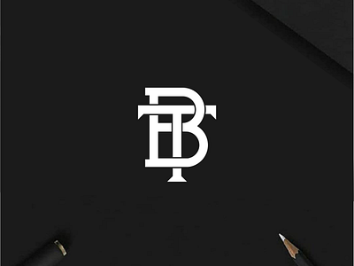 BT monogram logo design