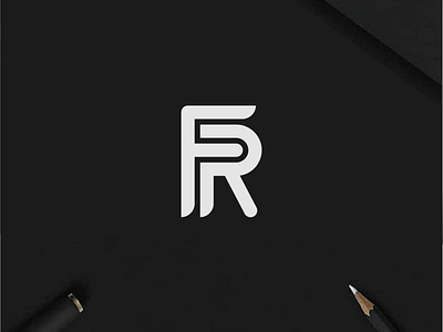 FR monogram logo branding clothing design icon illustration lettering logo logo design minimal logo monogram symbol typography vector