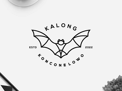 Bat line art logo brand identity branding clothing design icon illustration lettering logo logo design logotype minmal logo monogram symbol typography vector