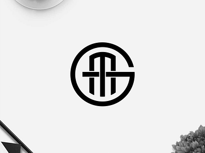 GM monogram logo branding clothing design icon illustration lettering logo logo design logotype minimal logo monogram symbol typography vector