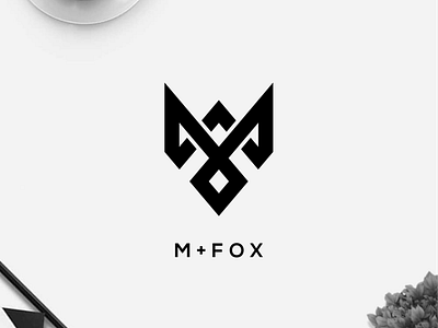 Letter M + Fox logo design brand identity branding clothing design icon illustration lettering logo logo design logotype minimal logo monogram symbol typography vector