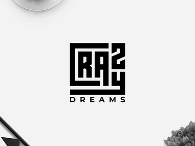 Crazy Dreams logo branding clothing design icon illustration lettering logo logo design logo folio logotype minimal logo monogram typography