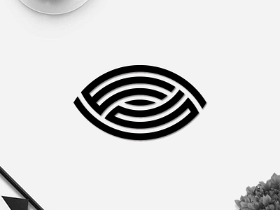 Monogram ES + Eye logo concept