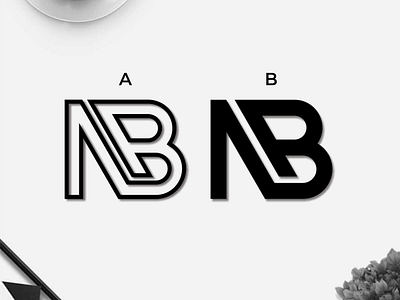 NB monogram logo brand identity branding clothing design icon illustration lettering logo logo design logofolio logotype minimal logo modern monogram symbol typography