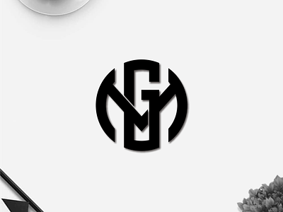 GM monogram  Initials logo, Logo design, Monogram design