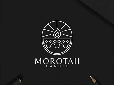 morotaii candle logo branding candle design icon lettering lineart logo logo design logofolio logomark logotype minimal logo modern monogram symbol typography