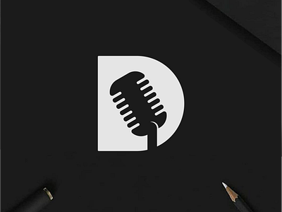 D'podcast logo branding clothing design icon illustration lettering logo logo design logotype minimal logo modern monogram symbol typography