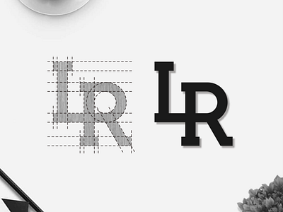 LR monogram logo branding design icon illustration lettering logo logo design monogram symbol typography ui