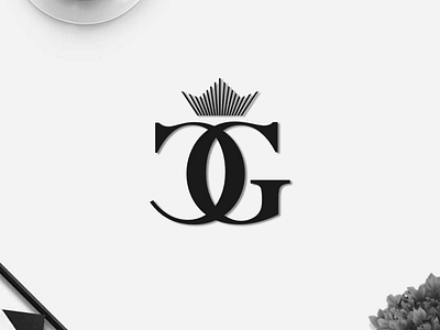 Letter CG + Crown monogram logo branding design icon illustration lettering logo logo design monogram symbol typography