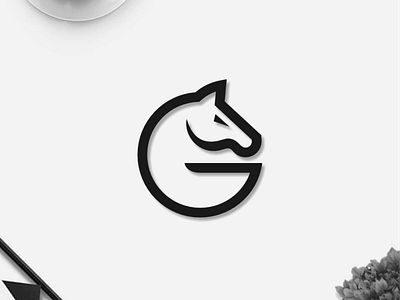 G + Horse monogram logo branding clothing line design icon illustration lettering logo logo design logotype minimalist logo monogram symbol typography