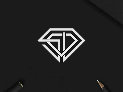 SD Diamond logo design branding design icon illustration lettering logo logo design monogram typography
