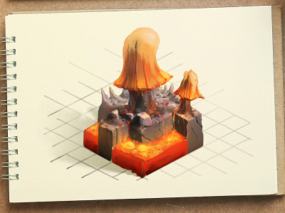 Daily Isometric Game Art art concept design drawing environment game