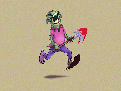 Zombi art concept draw game illustrate zombi