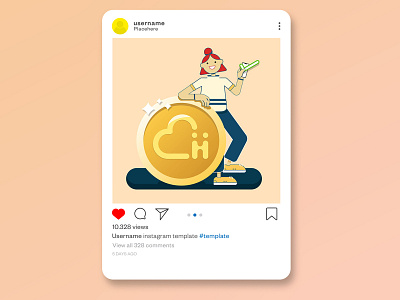 Instagram campaign post - an Illustration