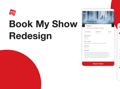 Book My Show App Redesign branding graphic design logo ui