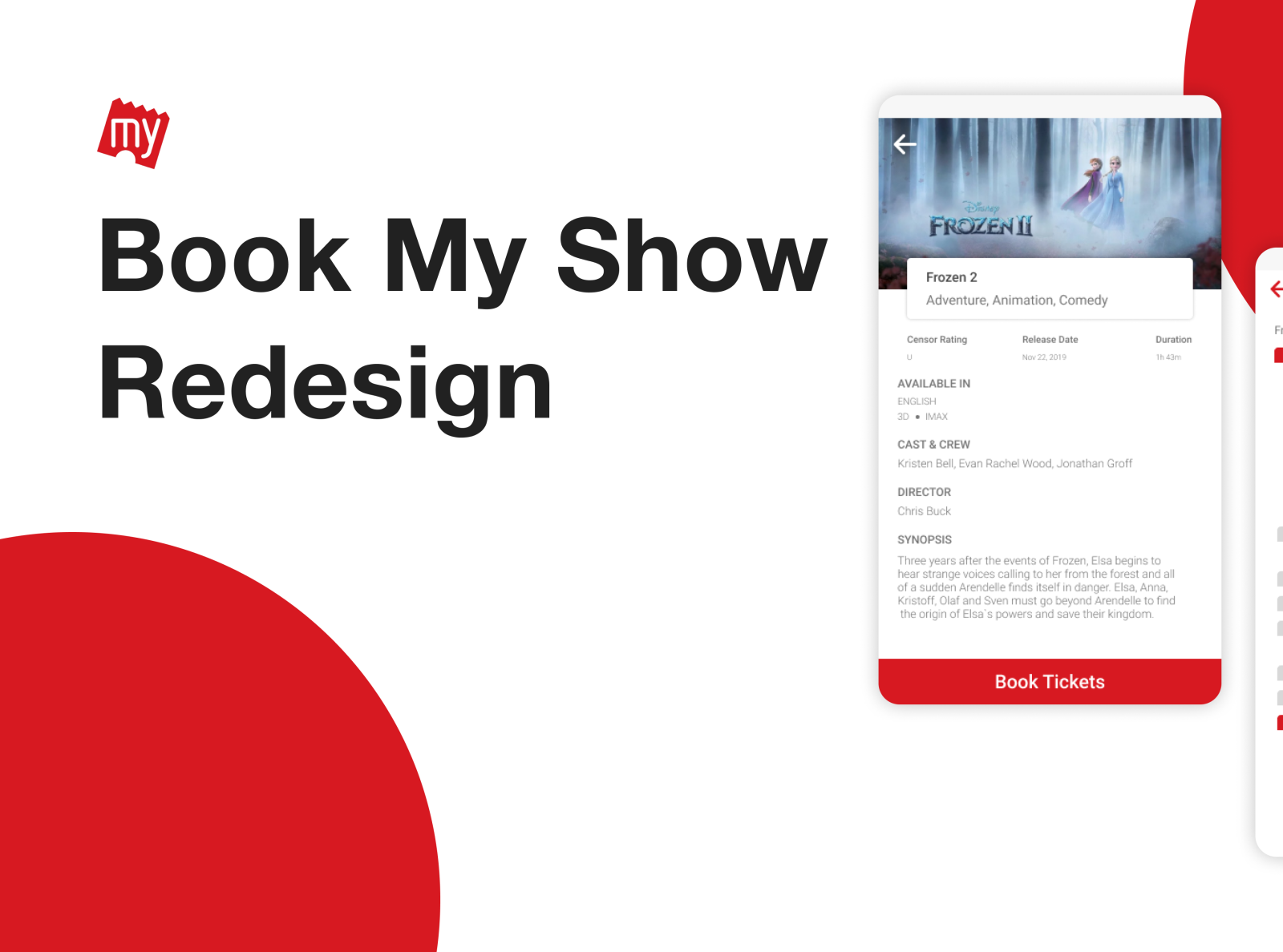 Book My Show App Redesign by Pooja on Dribbble