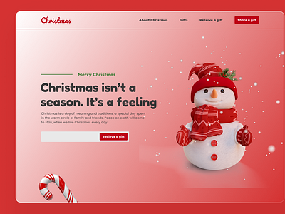 Christmas Project adobe xd graphic design