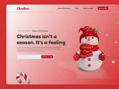 Christmas Project adobe xd graphic design