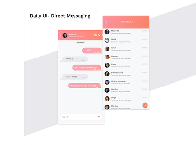 Daily UI - Direct Messaging challenge