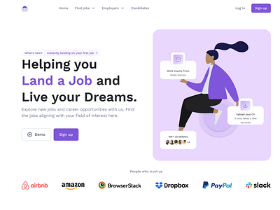 Landing page