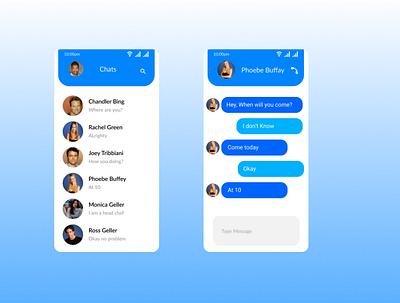 Direct Messaging chats design figma message ui