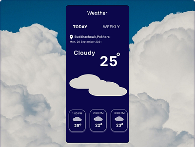 Weather 037 dailyui design figma ui weather
