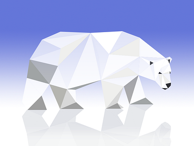 Polarbear facet global warming illustration polar bear