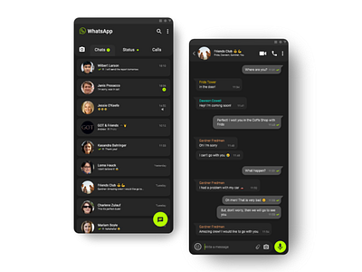 WhatsApp Black Version