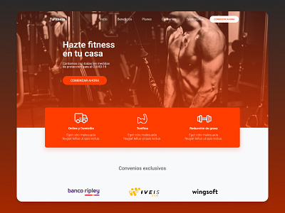 TuFitness Redesign figma fitness redesign sport ui uidesign ux website website concept