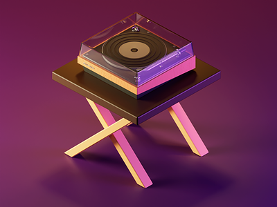 Record Player 3d 3dillustration blender player record vinilo