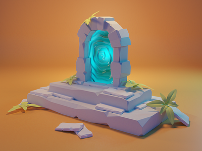 Portal 3dblender 3dillustration blender portal