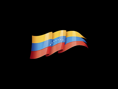 Venezuela Flag country flag glass illustration illustrator tricolor vector venezuela