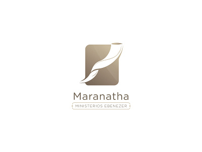 Logo Maranatha brown church ebenezer icon logo maranatha shofar vector