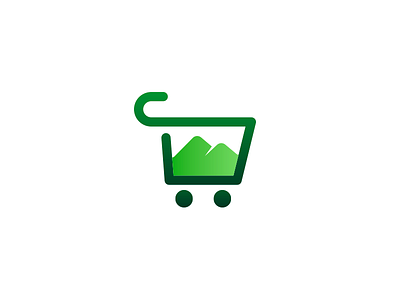 Constanza Logo cart constanza green icon logo market mountain vector virtual shop