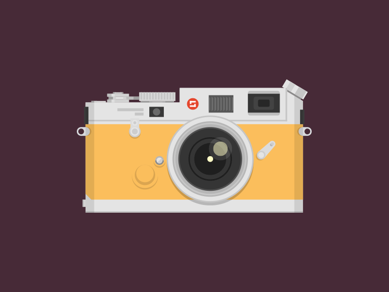 Flat Camera Leica M6 by Hector Heredia on Dribbble