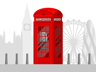 Phone Booth London england flat london phone telephone