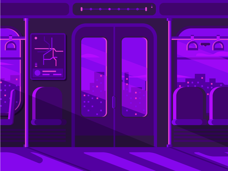 Subway Purple by Hector Heredia on Dribbble