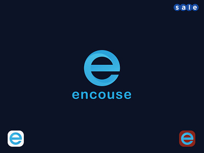 encouse logo design- e letter logo