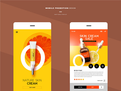 SKIN CREAM SALE MOBILE APP DESIGN branding graphic design logo mobile app sale ui