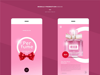 Mobile Perfume Website UI DESIGN