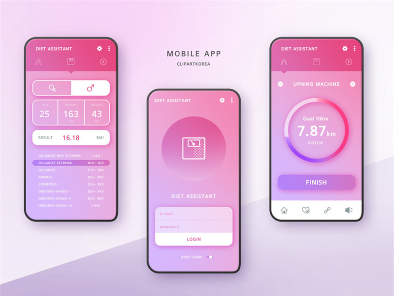 Fitness data tracking website APP ui design by Nolan Panda on Dribbble